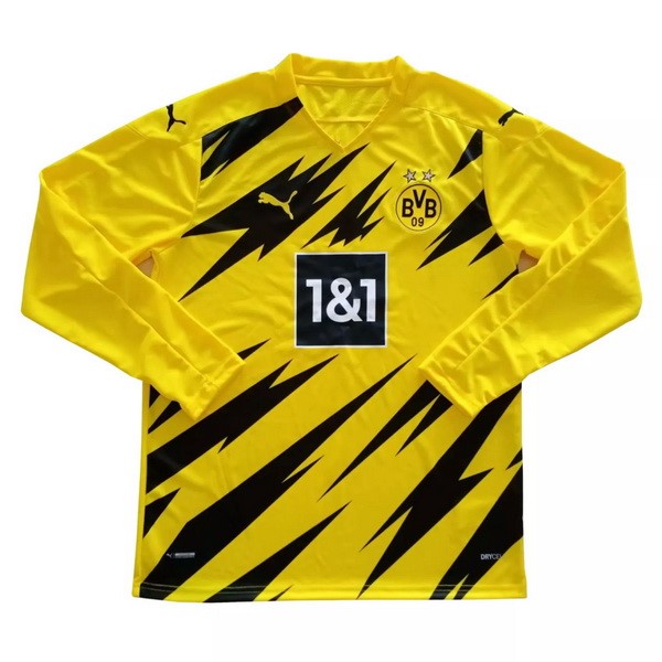 Tailandia Camiseta Borussia Dortmund 1ª ML 2020/21 Amarillo